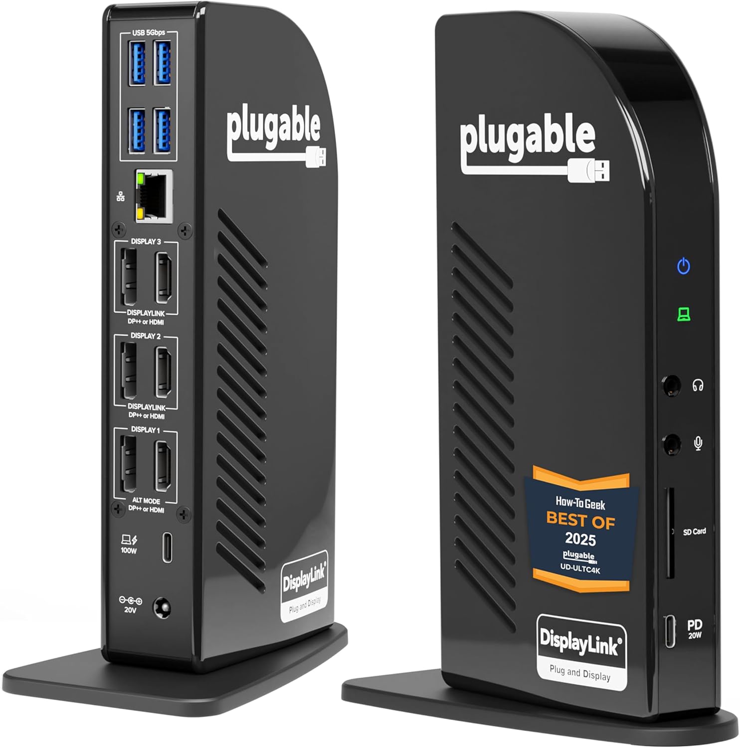 Plugable 13-in-1 USB C Docking Station 4K Triple Monitor ...