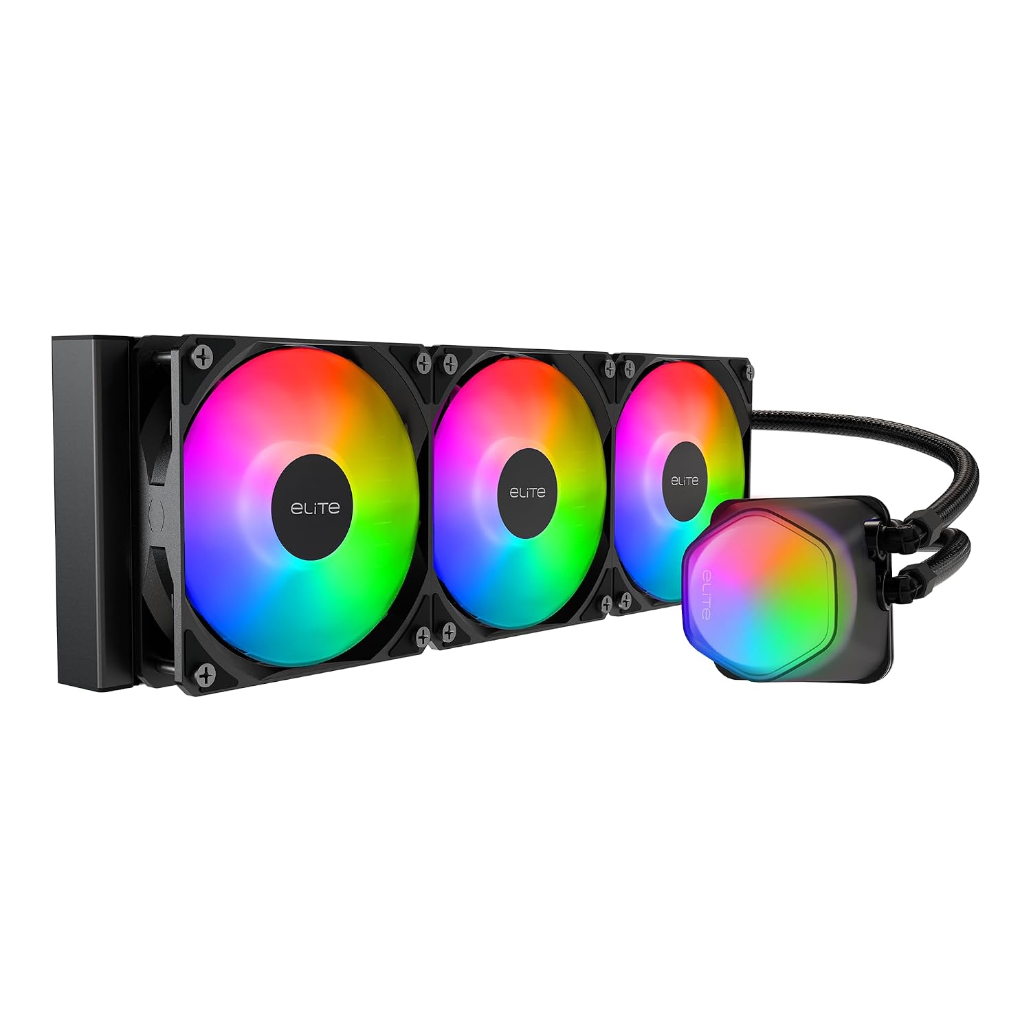 Cooler Master Elite Liquid 360 CPU AIO Cooler – 360mm ...