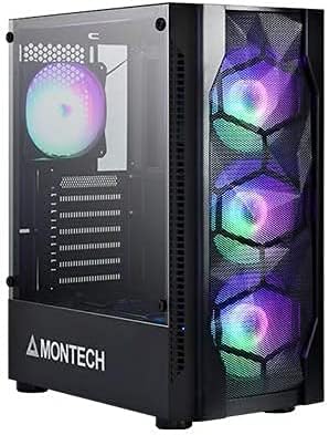 Montech X1 Black - Compact ATX Mid Tower Case - High ...