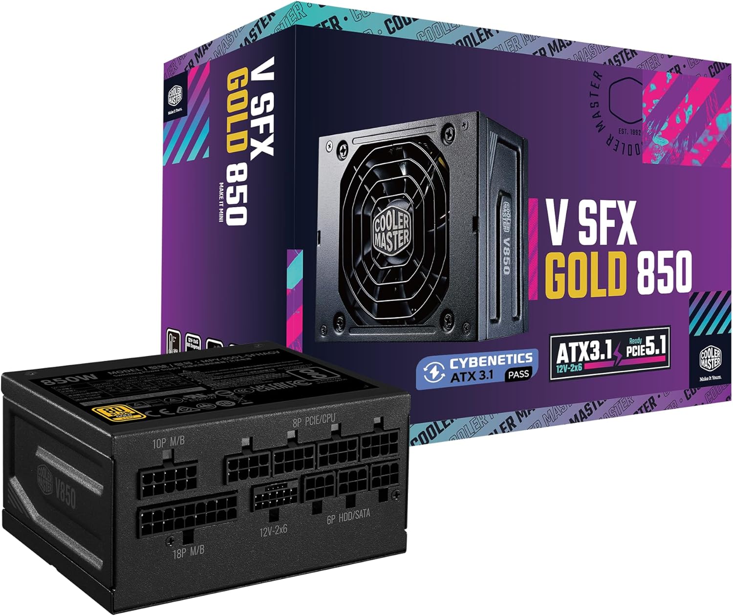 Cooler Master V850 SFX Gold 850W Small Form Factor ...