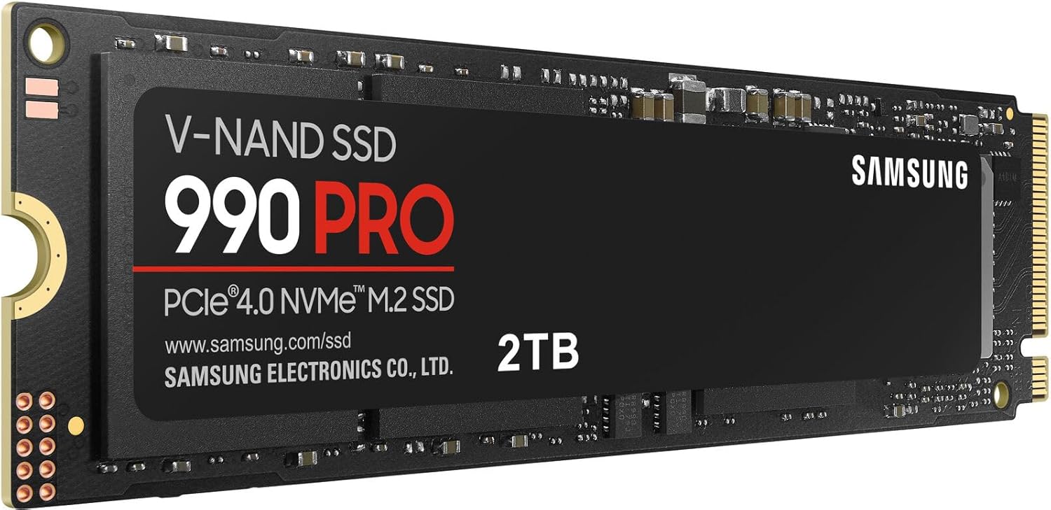 Samsung 990 PRO SSD 2TB NVMe M.2 PCIe Gen4, M.2 2280 ...