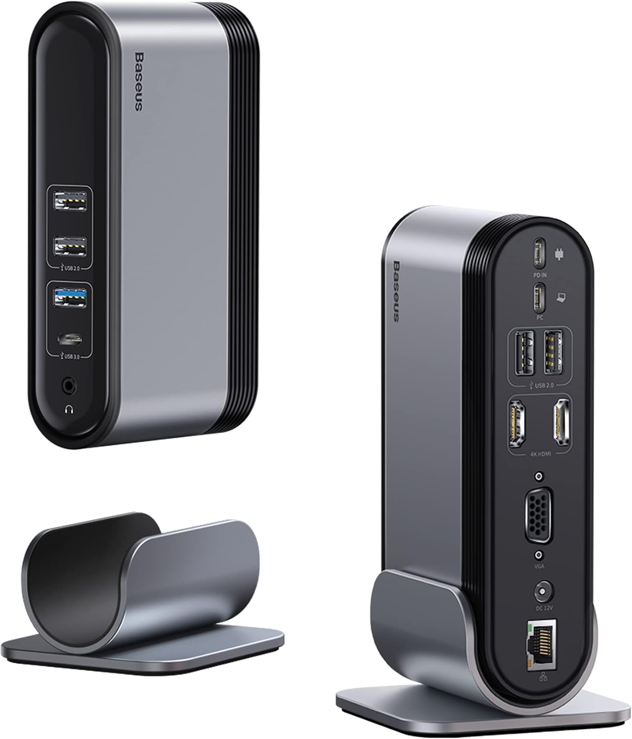 USB C Docking Station Dual Monitor, Baseus 14-in-1 ...