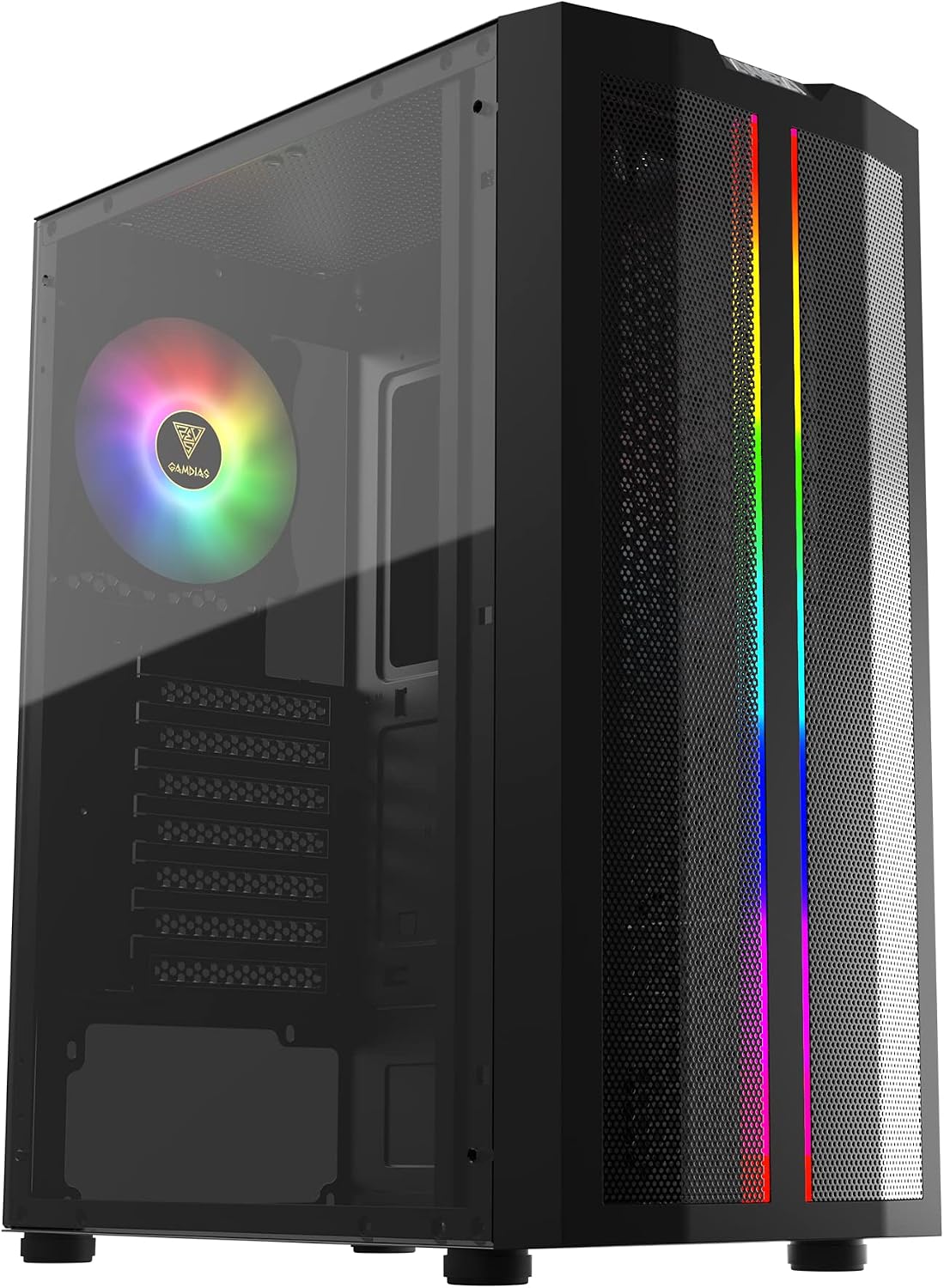 GAMDIAS ATX Mid Tower Gaming Computer PC Case with ...