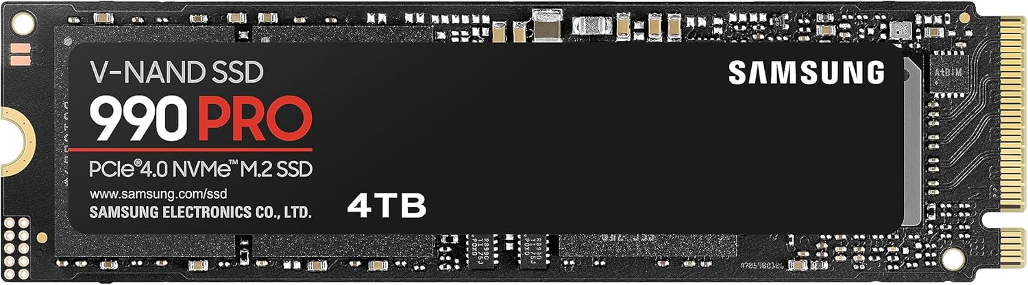 Samsung 990 PRO SSD 4TB PCIe 4.0 M.2 2280 Internal ...