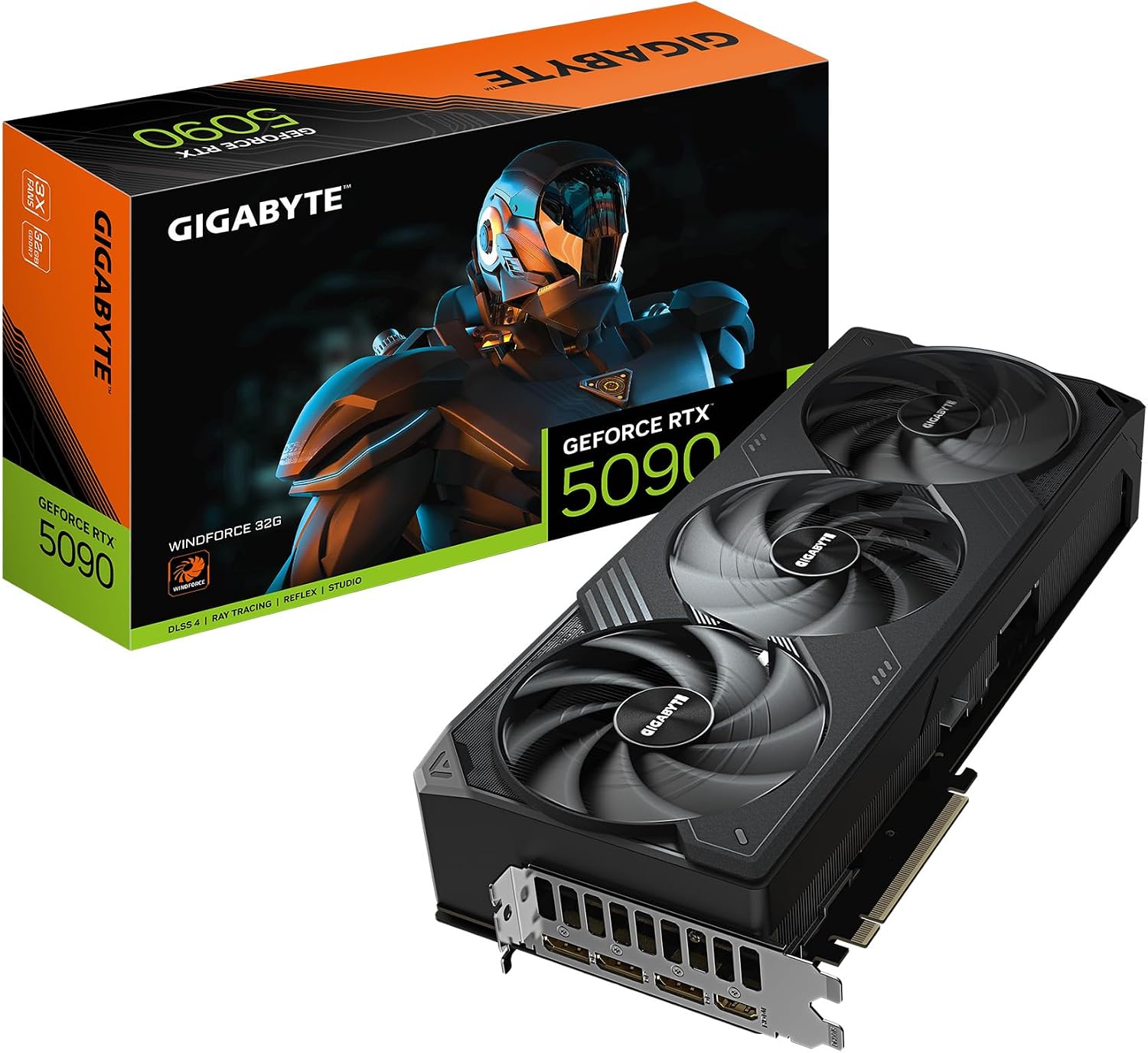 GIGABYTE GeForce RTX 5090 WINDFORCE 32G Graphics Card, ...