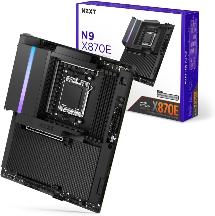 NZXT N9 X870E - AMD X870E AM5 ATX Gaming Motherboard ...