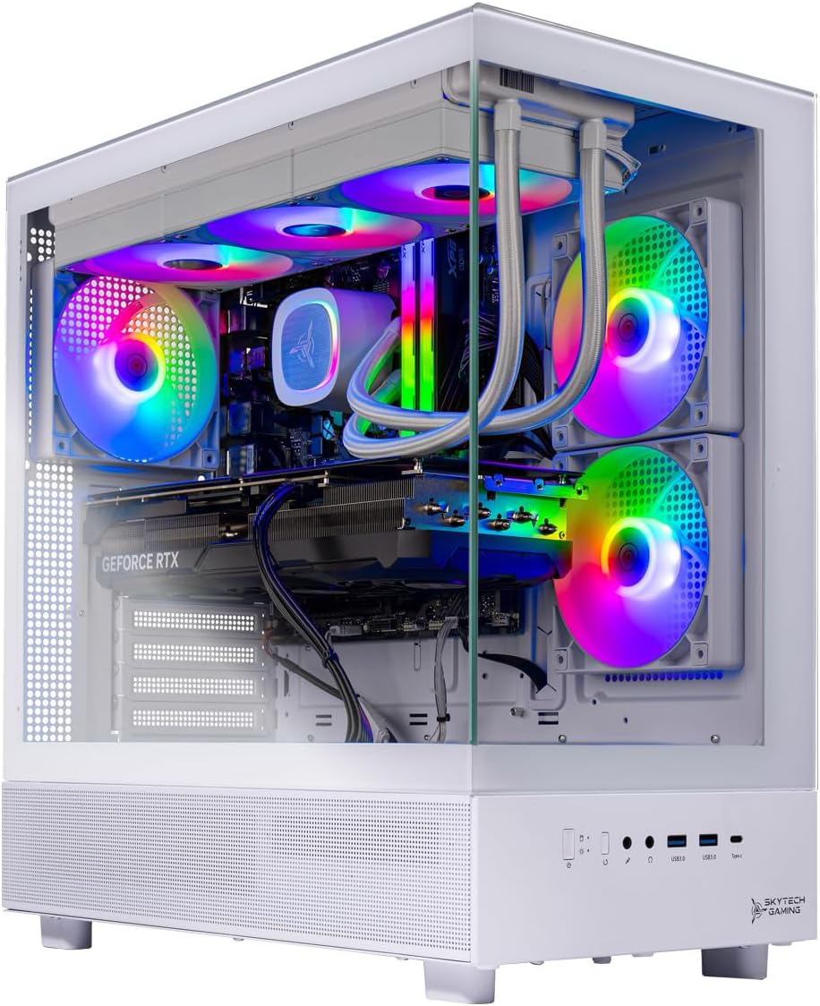 Skytech Gaming Azure 3 Desktop PC, Ryzen 7 9800X3D ...