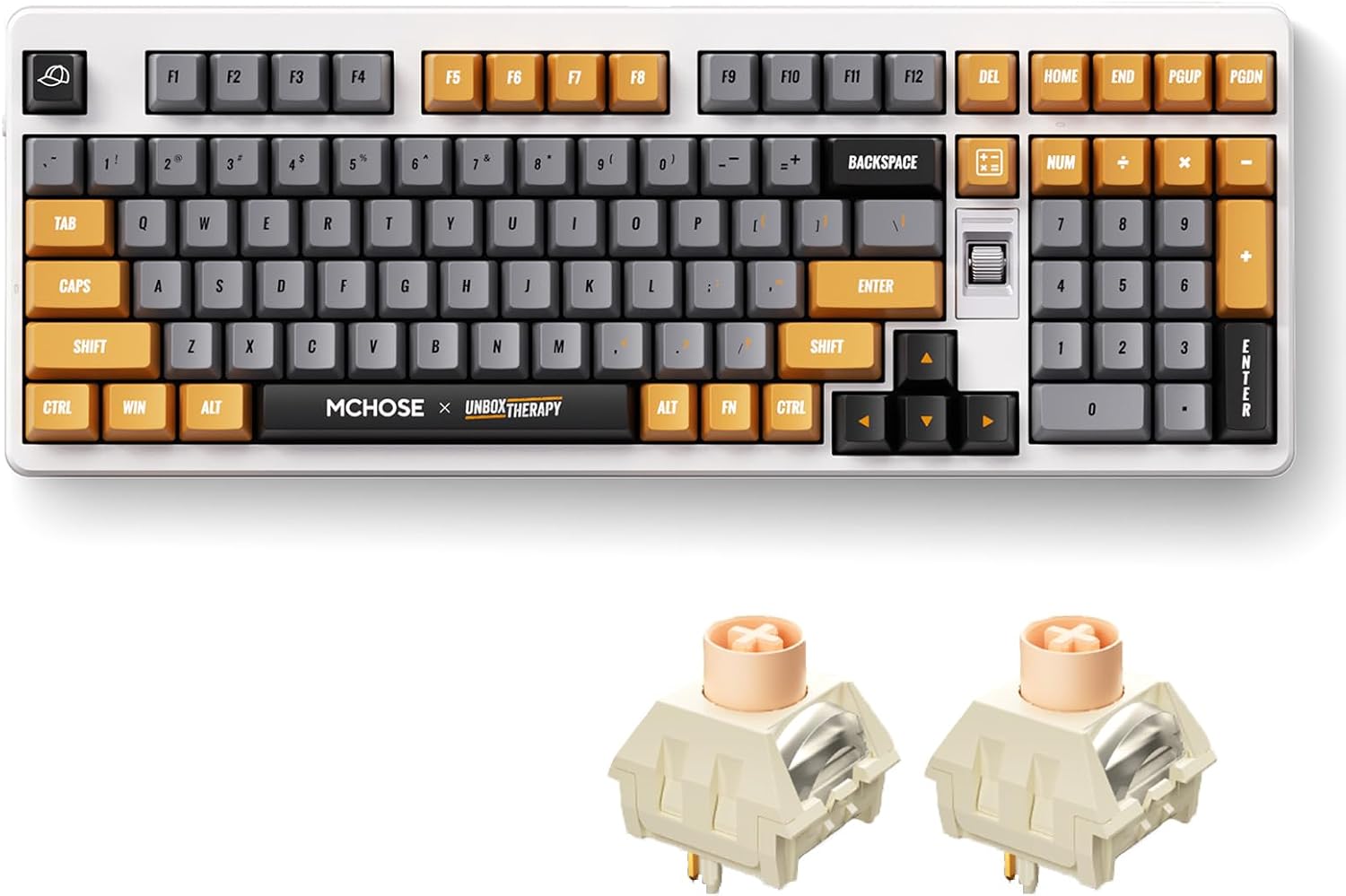 MCHOSE UT98 Wireless Mechanical Keyboard Compact Gaming ...