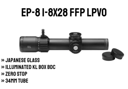 EP-8 1-8x28 FFP LPVO | Illum. KLBOX | 34mm Tube